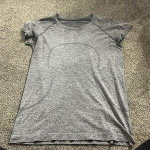 Size 10 grey lululemon swiftly tech t shirt!